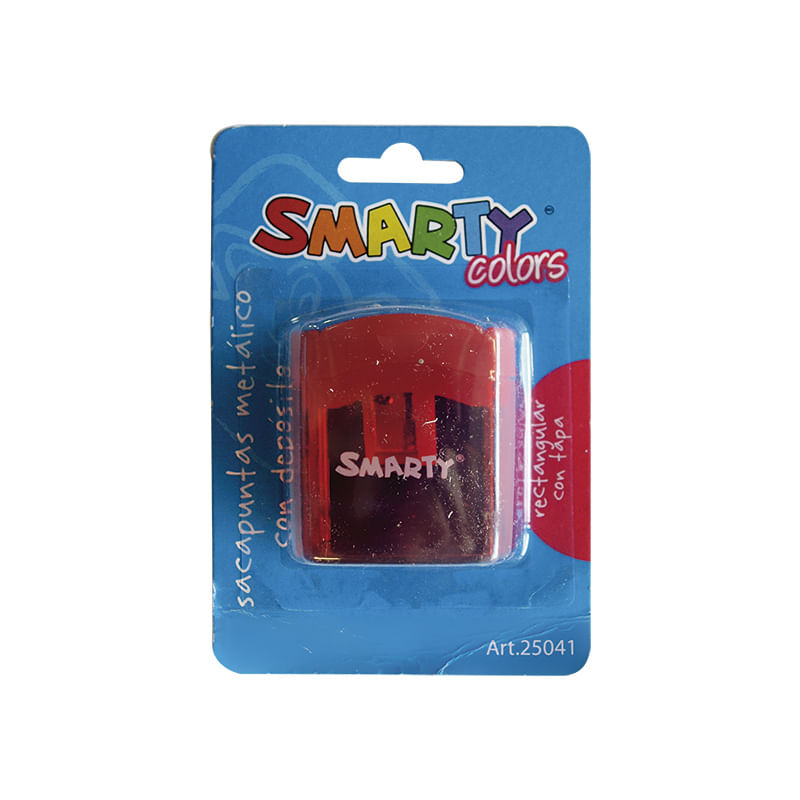 10060 - SACAPUNTAS METALICO CON DEPOSITO RECTANGULAR CON TAPA BLT
