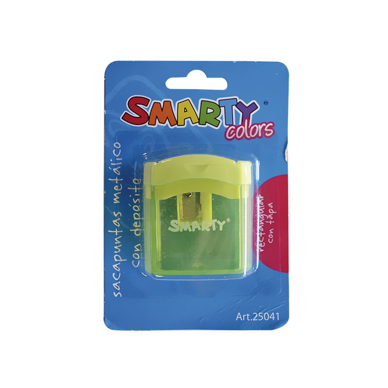 18200 - SACAPUNTAS METALICO CON DEPOSITO RECTANGULAR CON TAPA BLT