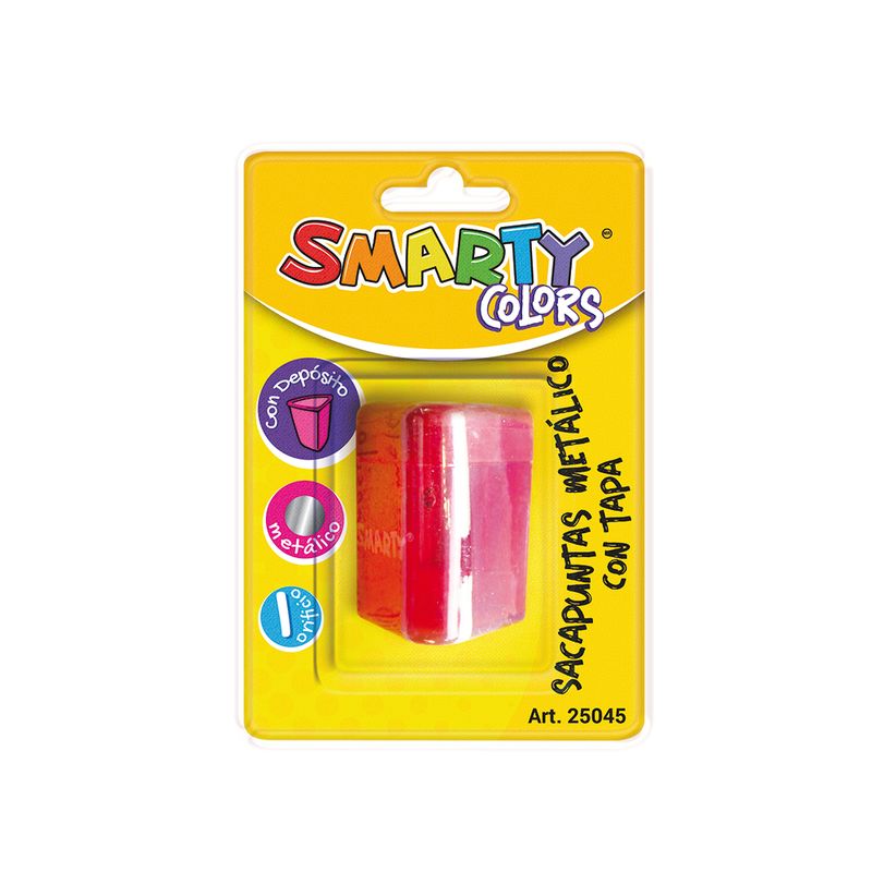 10062 - SACAPUNTAS METALICO CON DEPOSITO TRIANGULAR CON TAPA BLT