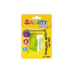 18207 - SACAPUNTAS METALICO CON DEPOSITO TRIANGULAR CON TAPA BLT