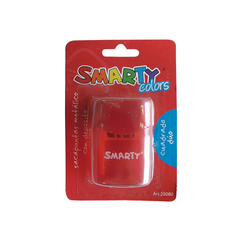 10059 - SACAPUNTAS METALICO CON DEPOSITO CUADRADO DUO BLT