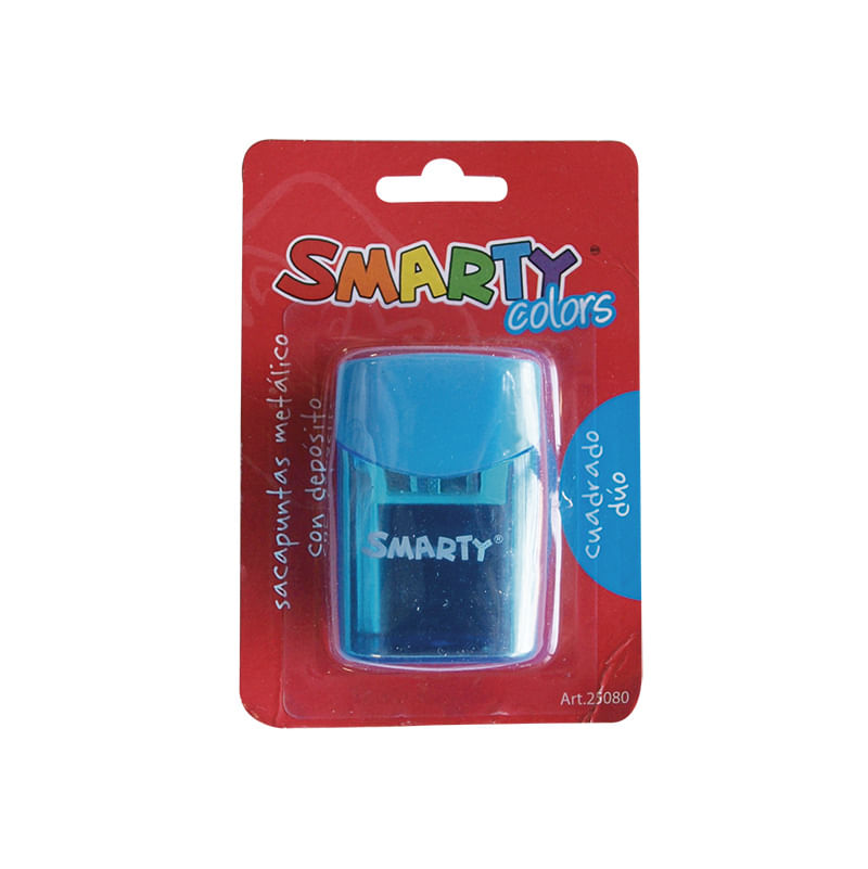 18208 - SACAPUNTAS METALICO CON DEPOSITO CUADRADO DUO BLT