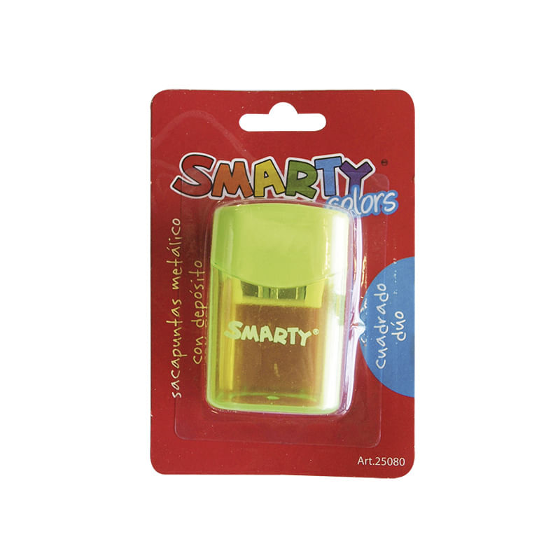 18209 - SACAPUNTAS METALICO CON DEPOSITO CUADRADO DUO BLT