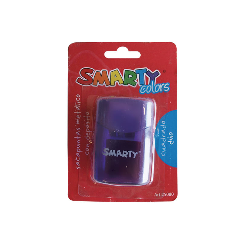 18210 - SACAPUNTAS METALICO CON DEPOSITO CUADRADO DUO BLT