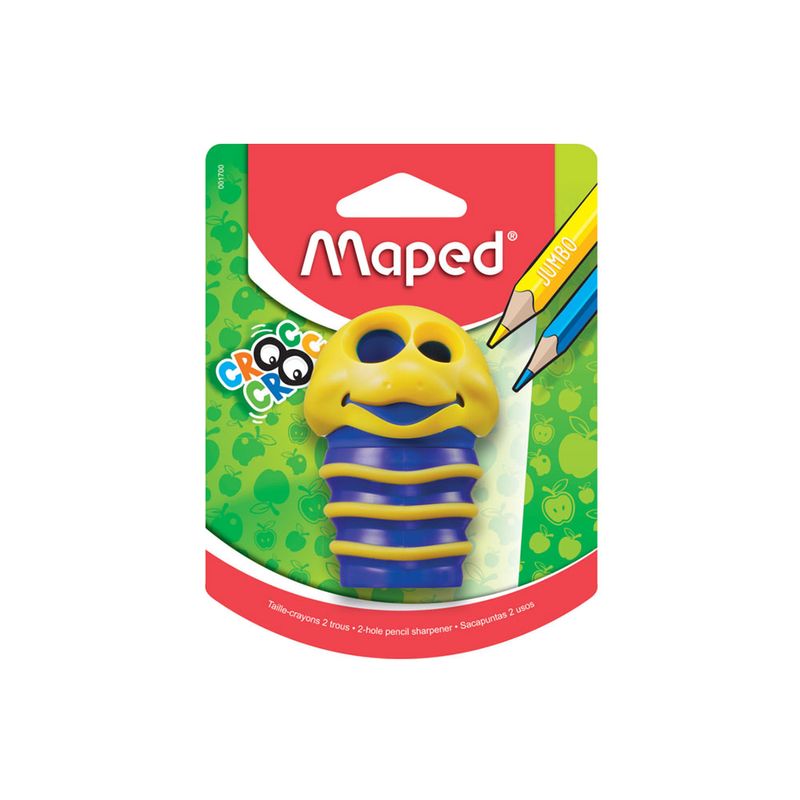 9950 - SACAPUNTAS CON DEPOSITO CROC CROC 2 ORIFICIOS BLT