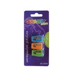10099 - SACAPUNTAS PLASTICO STRIPES CON 3 BLT