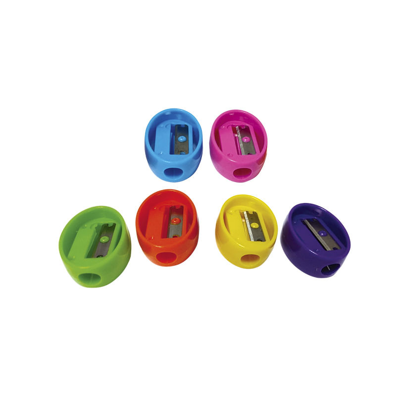 18224 - SACAPUNTAS PLASTICO OVALADO C/60