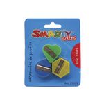 10090 - SACAPUNTAS PLASTICO COLORS C/3 BLT