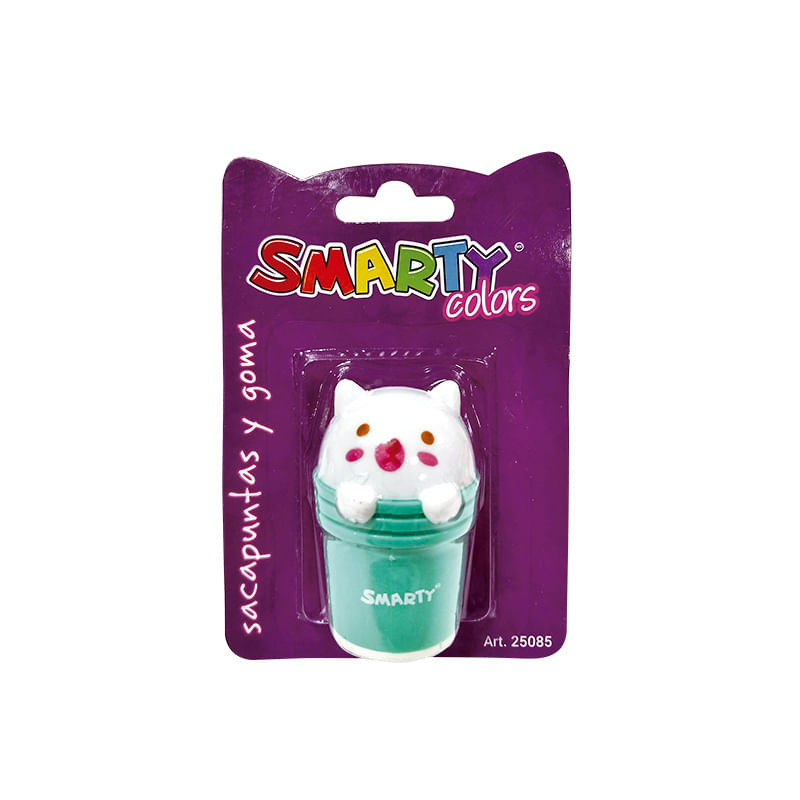 18229 - SACAPUNTAS CON DEPOSITO Y GOMA OSITO 1 ORIFICIO BLT