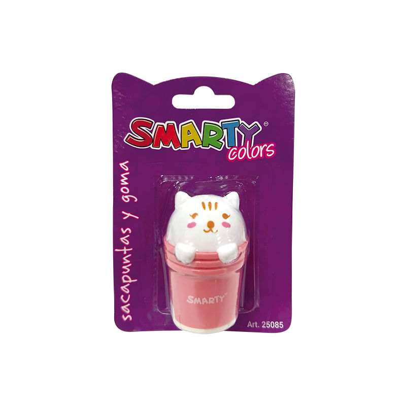 18230 - SACAPUNTAS CON DEPOSITO Y GOMA OSITO 1 ORIFICIO BLT