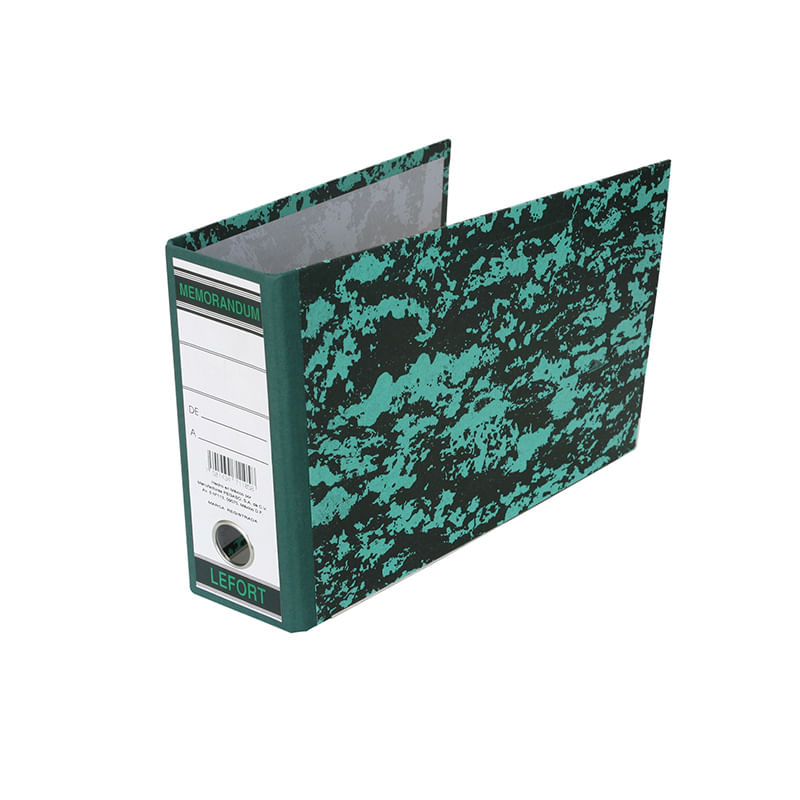 11417 - ARCHIVADOR MEMORANDUM MARMOLEADO VERDE LEFORT