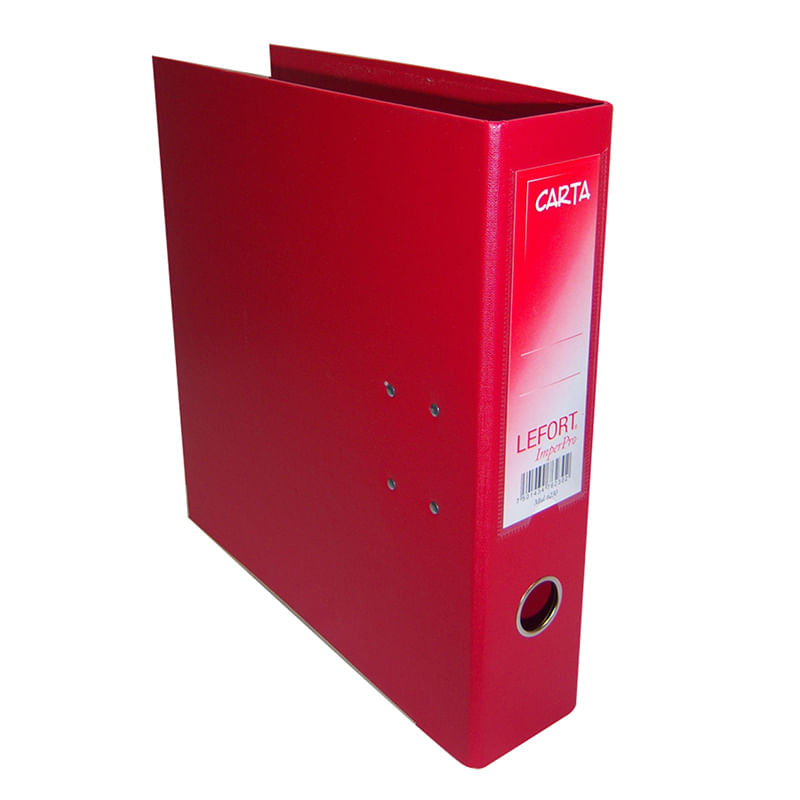 11444 - ARCHIVADOR CARTA ROJO PLASTICO LEFORT