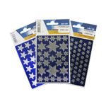 18299 - ETIQUETA FANTASIA ESTRELLAS PLATA