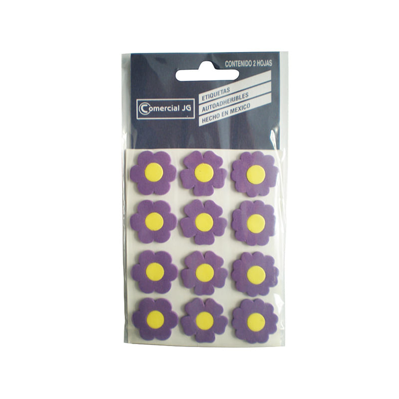 15523 - ETIQUETA DECO LINE FOAMI FLORES
