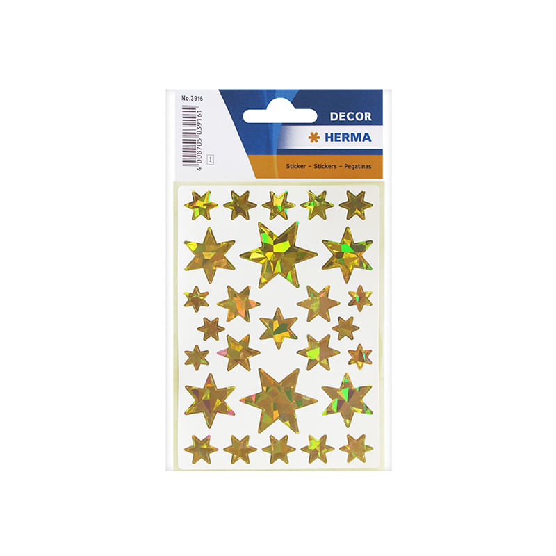 15518 - ETIQUETA DECO LINE ESTRELLAS