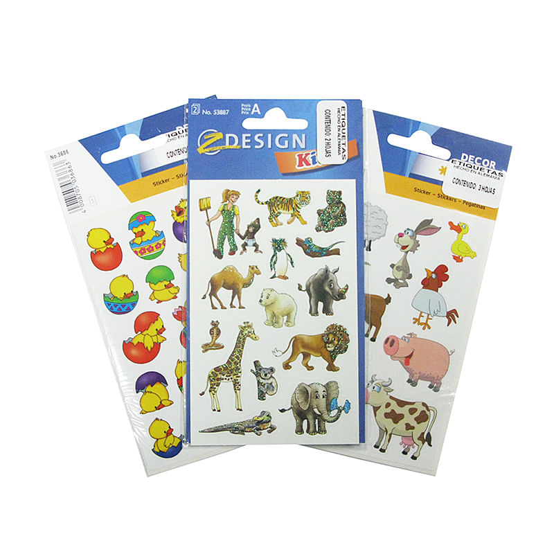 18304 - ETIQUETA FANTASIA ANIMALES VARIOS