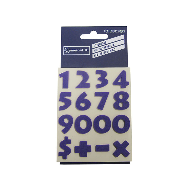 15559 - ETIQUETA DECO LINE FOAMI NUMEROS