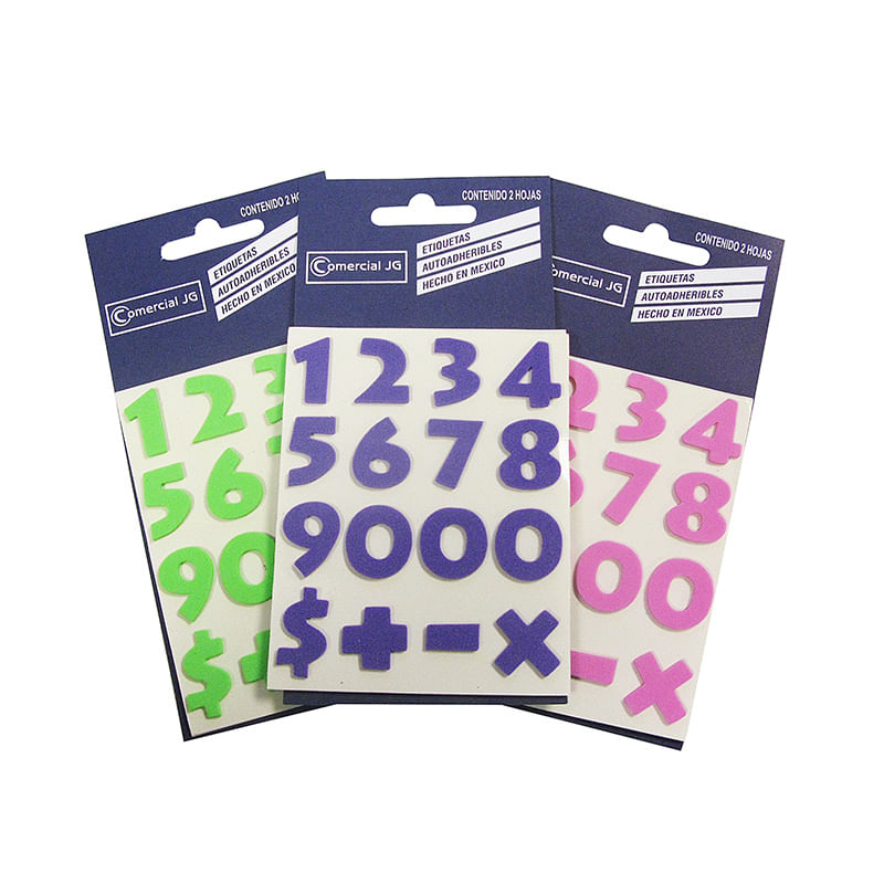 18311 - ETIQUETA DECO LINE FOAMI NUMEROS