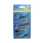 15551 - ETIQUETA DECO LINE 3D MEDIOS DE TRASPORTE