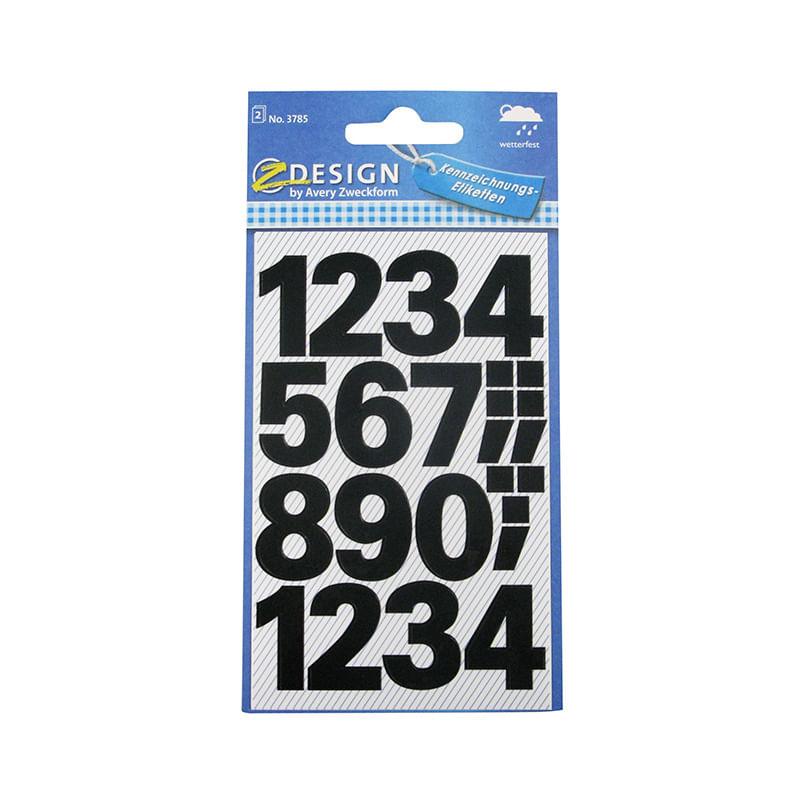 11128 - ETIQUETA FANTASIA NUMEROS