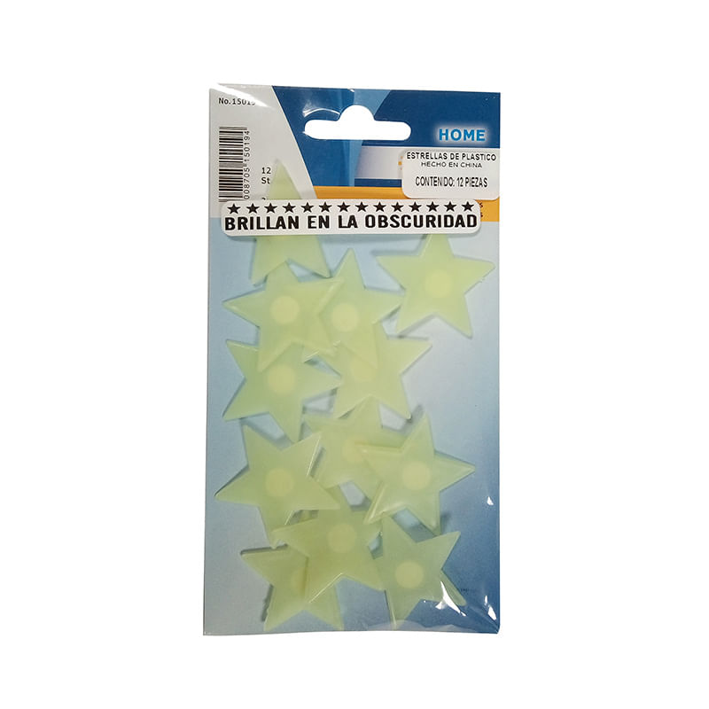 15554 - ETIQUETA DECO LINE ESTRELLAS FOSFORESCENTES