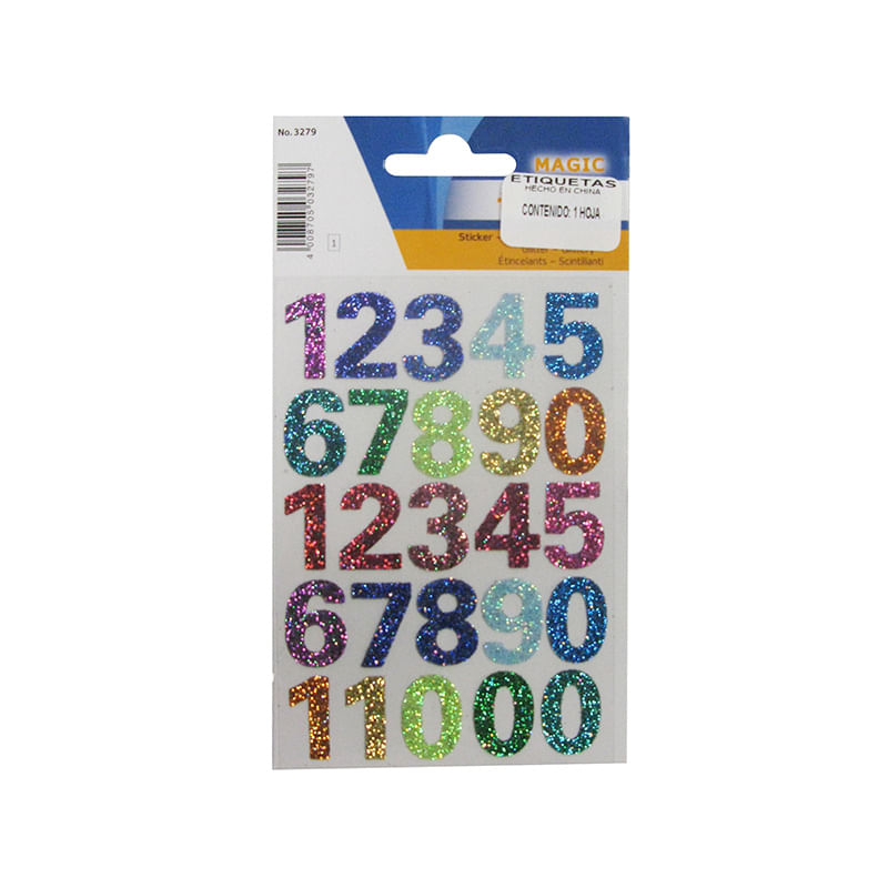 15582 - ETIQUETA DECO LINE NUMEROS