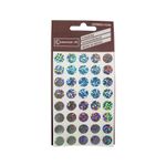 15586 - ETIQUETA FANTASIA CIRCULAR PLATA