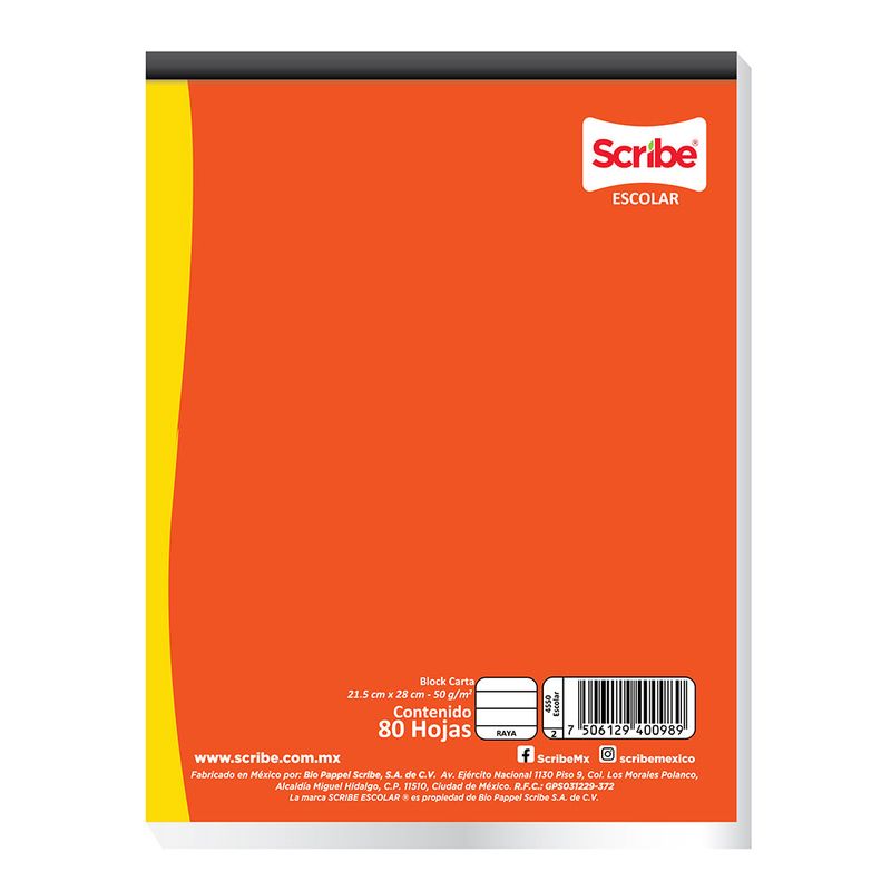 12026 - BLOCK CARTA 80H BLANCO ESCOLAR