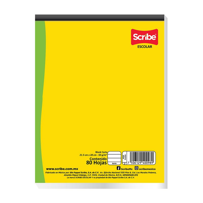 18585 - BLOCK CARTA 80H BLANCO ESCOLAR