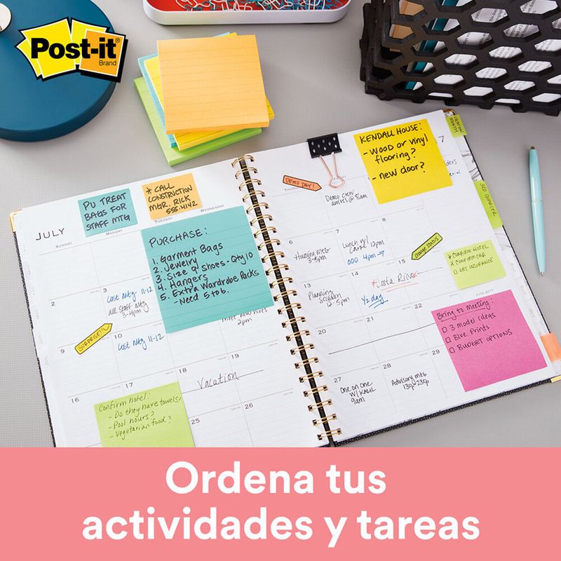 45307 - NOTAS ADHESIVAS 3x3 ULTRA C/100H PAQUETE CON 5