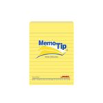 16087 - NOTAS ADHESIVAS 4x6 AMARILLO RAYAS C/100H MEMOTIP