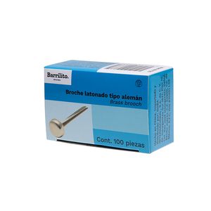 Broche Latonado Tipo Aleman 25Mm C/100Pzas Blt25