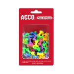 16120 - PINS PLAST COLORES NEON SURTIDOS C/60PZAS ACCO