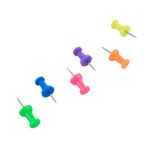 18616 - PINS PLAST COLORES NEON SURTIDOS C/60PZAS ACCO