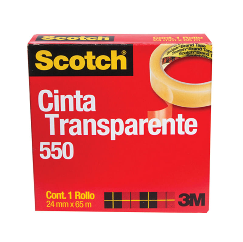 9705 - CINTA ADHESIVA TRANSP 550  24x65M ACETATO
