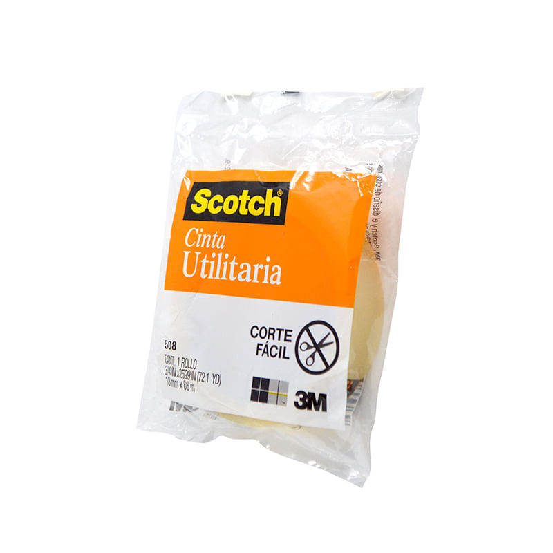 18621 - CINTA ADHESIVA TRANSP 508 18x65 MULTIUSOS