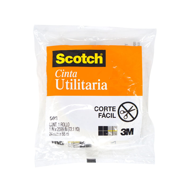 9702 - CINTA ADHESIVA TRANSP 508 24x65 MULTIUSOS