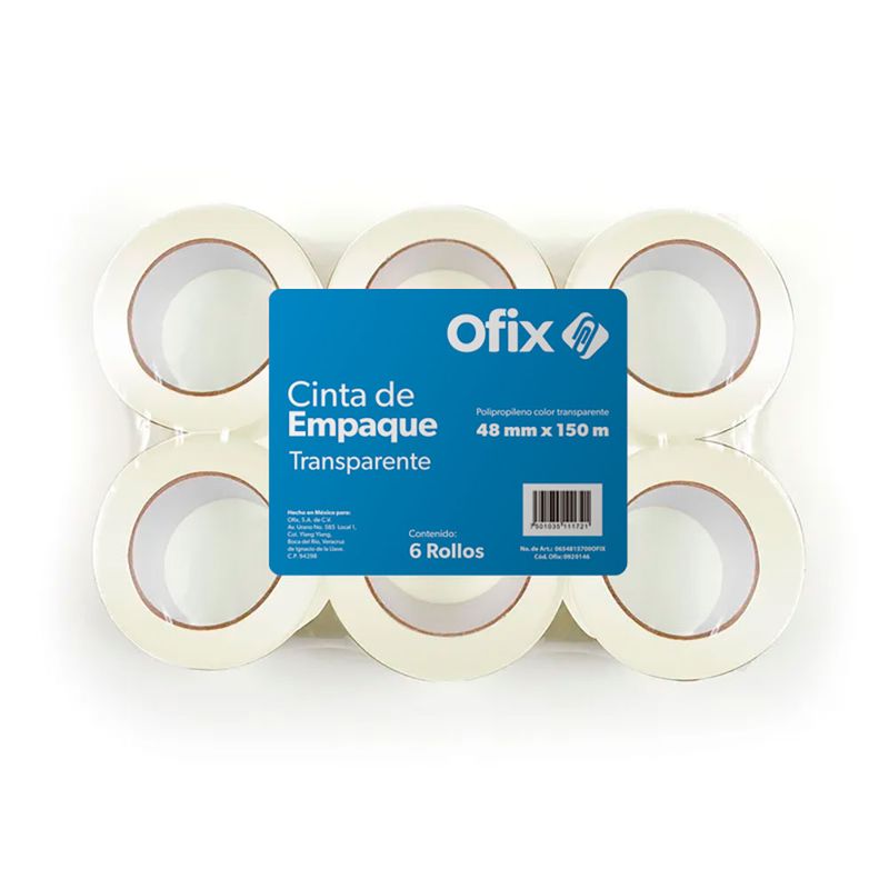 9779 - CINTA EMPAQUE TRANSP OFIX CON 6 48X150MTS