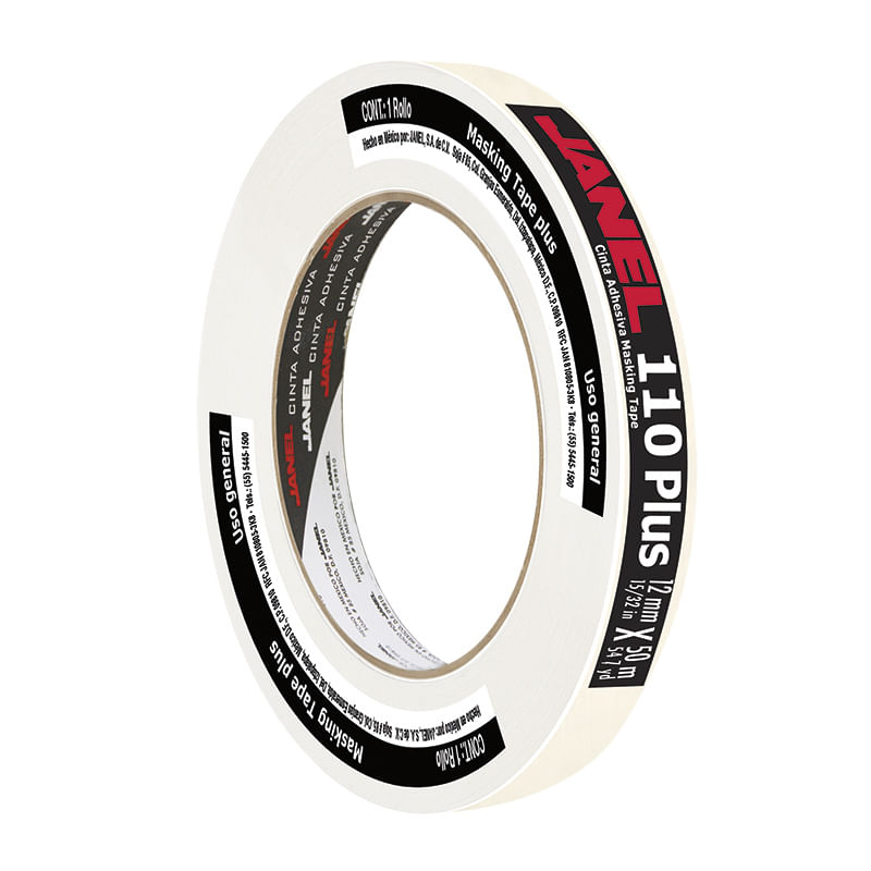 9842 - CINTA MASKING TAPE PLUS 110 12x50M JANEL