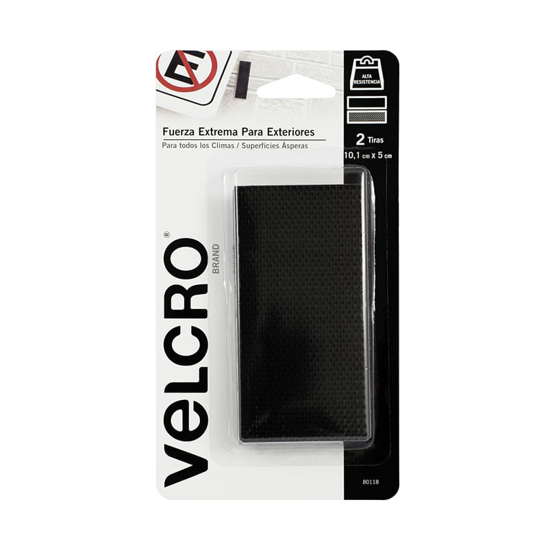 16142 - VELCRO TIRAS FUERZA EXTREMA NEGRO