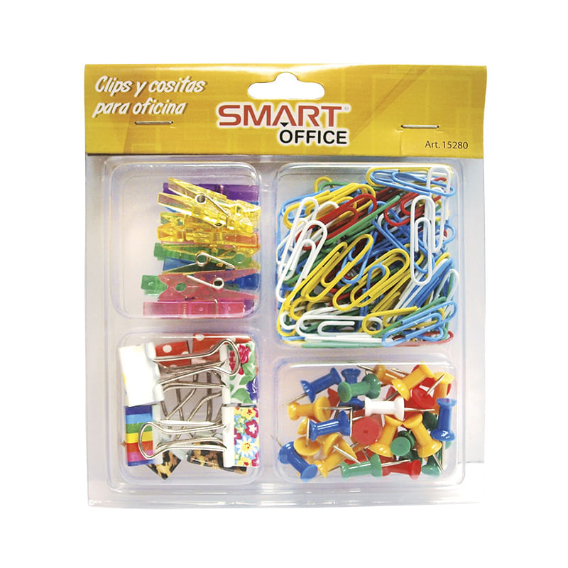 10836 - CLIPS Y COSITAS CHAROLA P/OFNA C/4DIV BLT