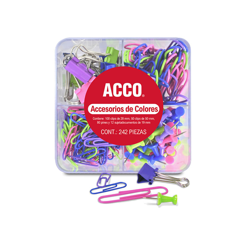 16131 - SET CLIPS COLOR STYLE NEÓN