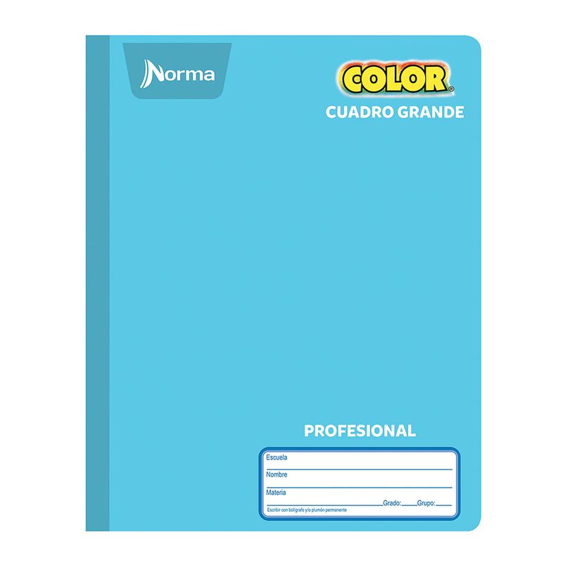 18682 - CUADERNO COSIDO PROFESIONAL 100H C-7 NORMA COLOR