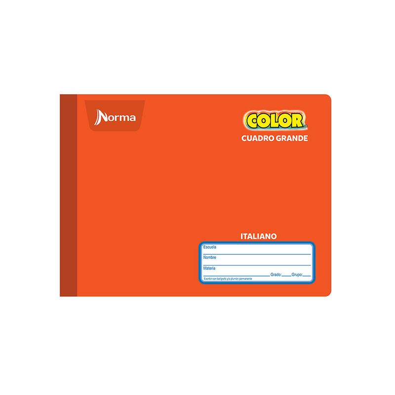 18700 - CUADERNO COSIDO ITAL 100H C-7 NORMA COLOR