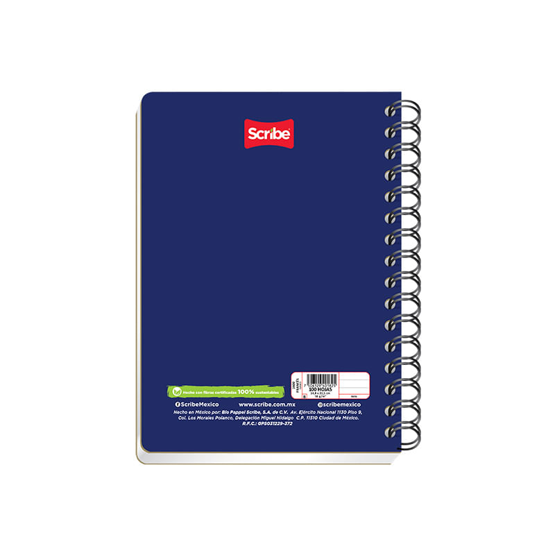 18728 - CUADERNO ESPIRAL FRANCES 100H RAYAS CLASICO