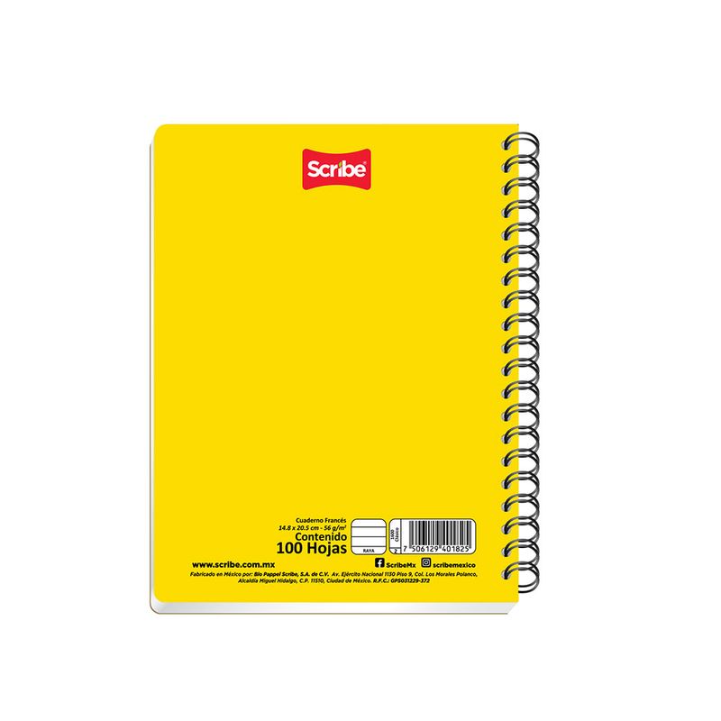 18729 - CUADERNO ESPIRAL FRANCES 100H C-5 CLASICO