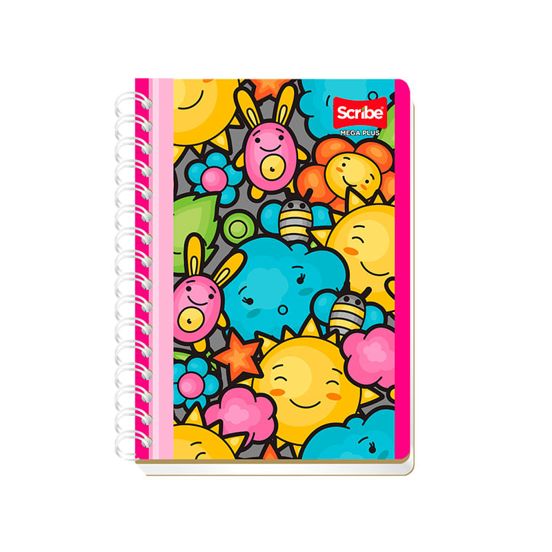 18736 - CUADERNO ESPIRAL FRANCES 100H RAYAS MEGA