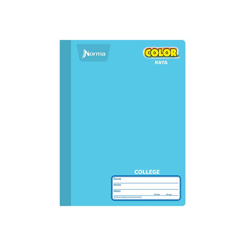 11096 - CUADERNO COSIDO COLLEGE 100H RAYAS NORMA COLOR