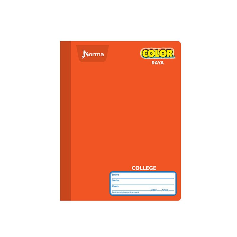 18784 - CUADERNO COSIDO COLLEGE 100H RAYAS NORMA COLOR
