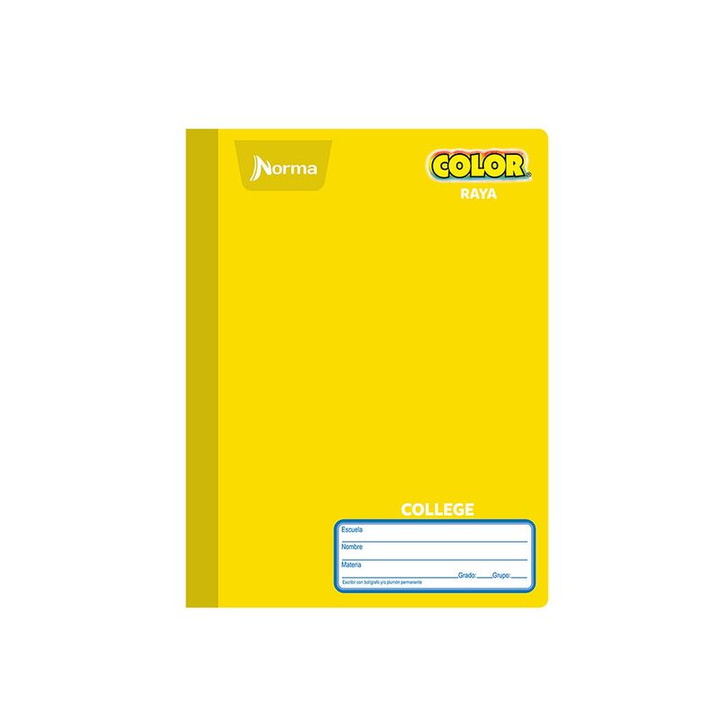 18787 - CUADERNO COSIDO COLLEGE 100H RAYAS NORMA COLOR